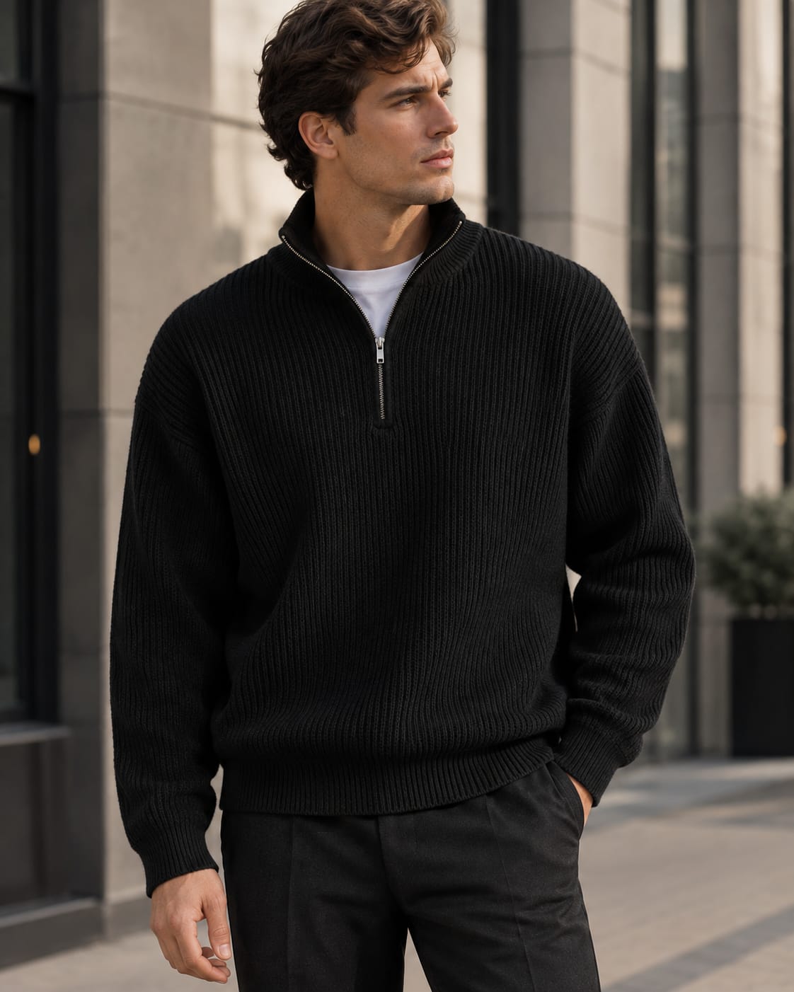 WELFORD Essential Quarter-Zip