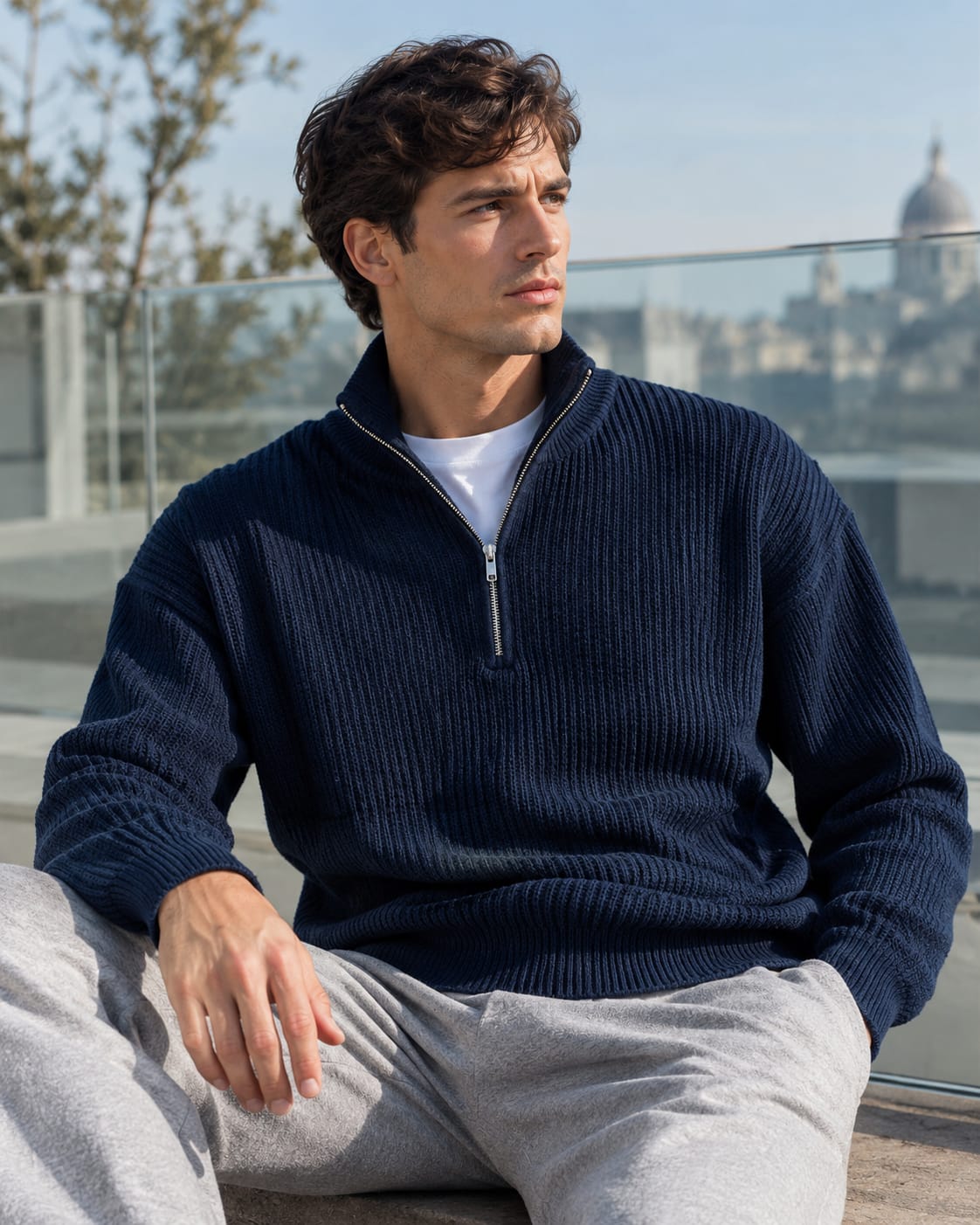 WELFORD Essential Quarter-Zip