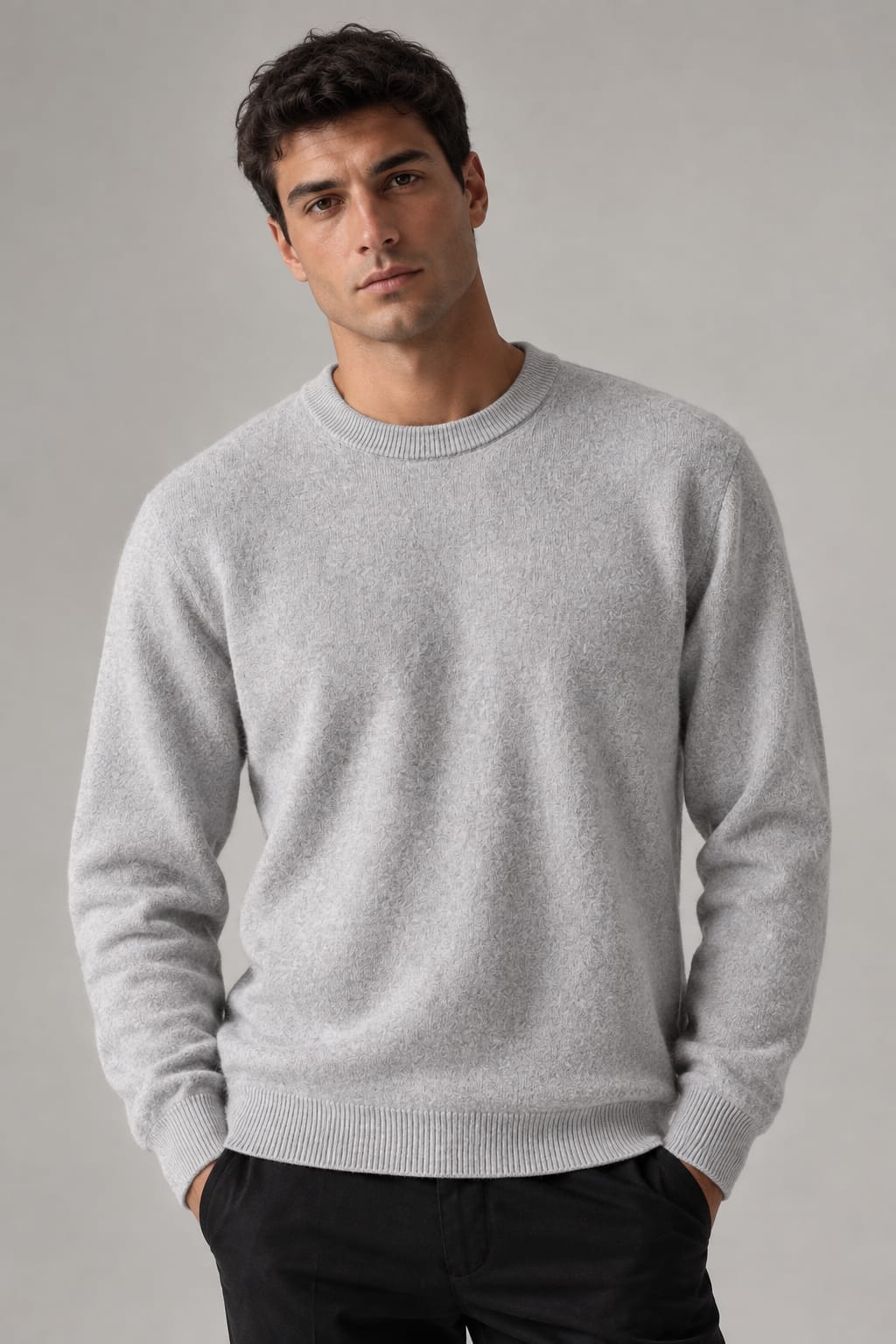 Premium O-Neck Knit Sweater