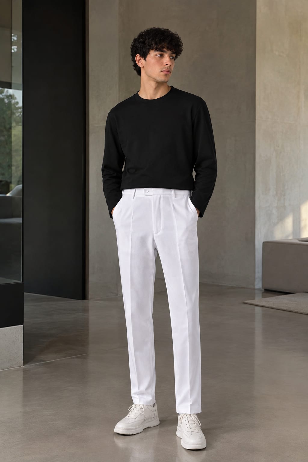 Straight Casual Trousers