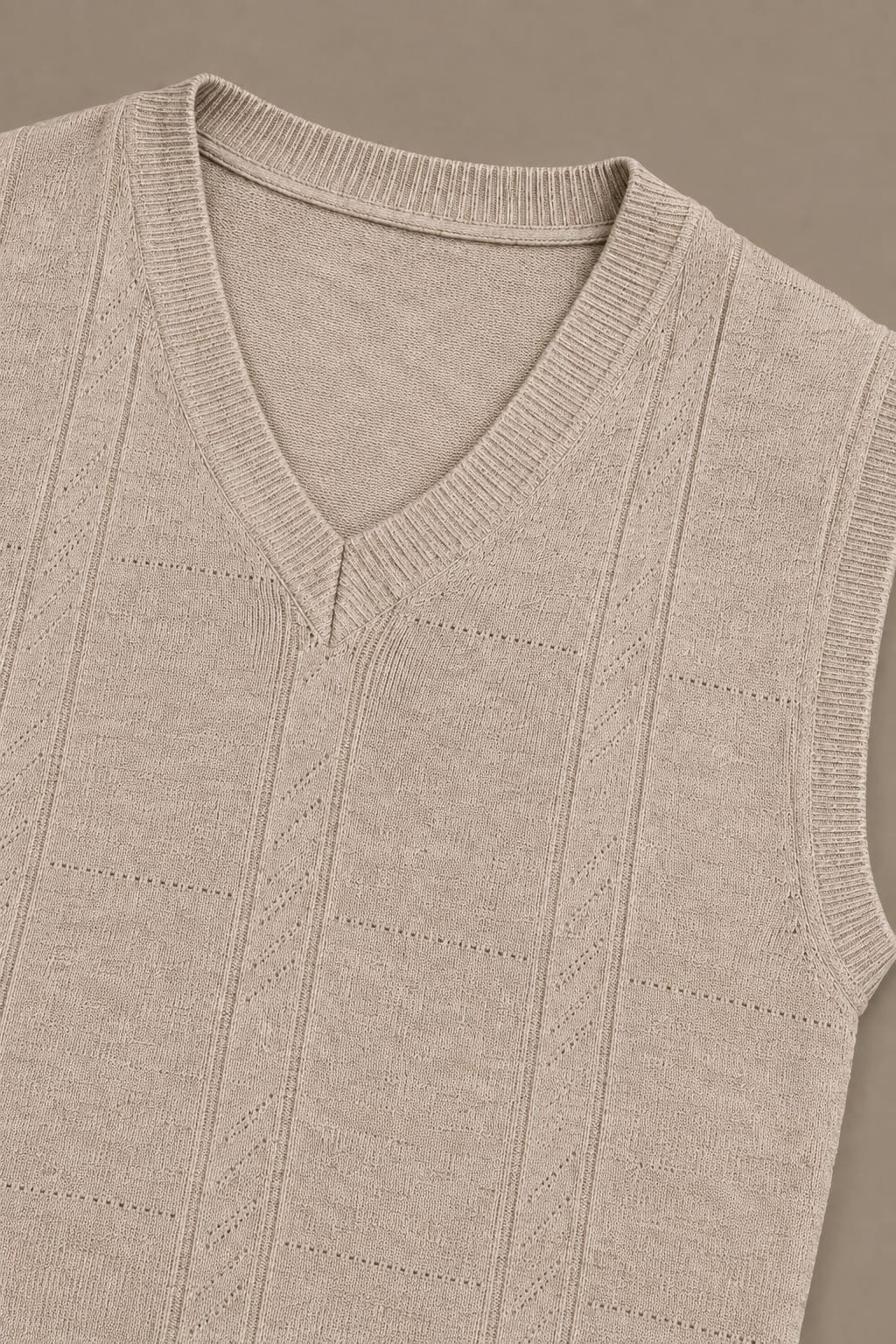 Men's V-Neck Knitted Vest